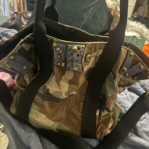 Free people camo tote